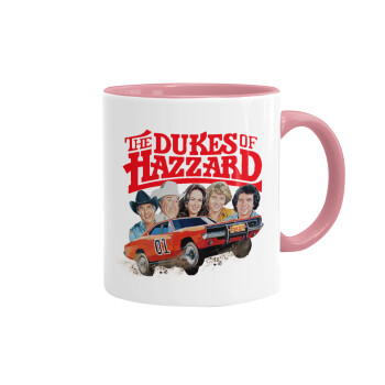 The Dukes of Hazzard, Κούπα χρωματιστή ροζ, κεραμική, 330ml