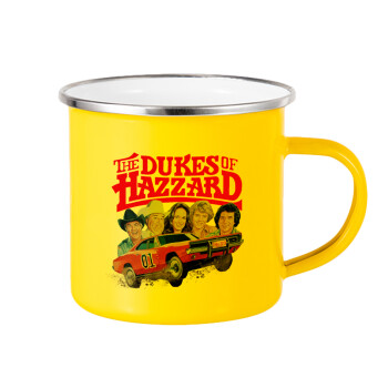 The Dukes of Hazzard, Yellow Enamel Metallic Cup 360ml