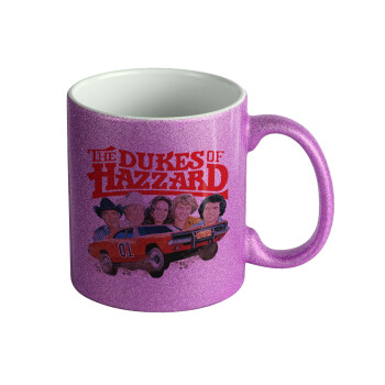 The Dukes of Hazzard, Κούπα Μωβ Glitter που γυαλίζει, κεραμική, 330ml