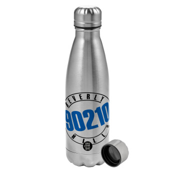 Beverly Hills, 90210, Metallic water bottle, stainless steel, 750ml