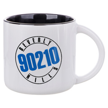 Beverly Hills, 90210, Κούπα κεραμική 400ml Λευκή/Μαύρη