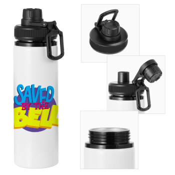 Saved by the Bell, Metal water bottle with safety cap, aluminum 850ml