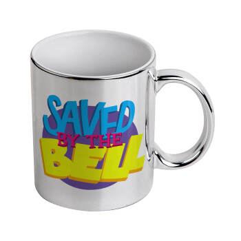 Saved by the Bell, Mug ceramic, silver mirror, 330ml