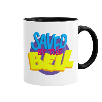 Saved by the Bell, Mug colored black, ceramic, 330ml