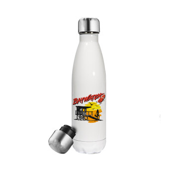 Baywatch, Metal mug thermos White (Stainless steel), double wall, 500ml