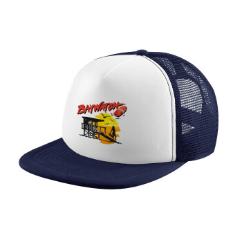 Baywatch, Children's Soft Trucker Cap with Dark Blue/White Mesh (POLYESTER, CHILDREN, ONE SIZE)