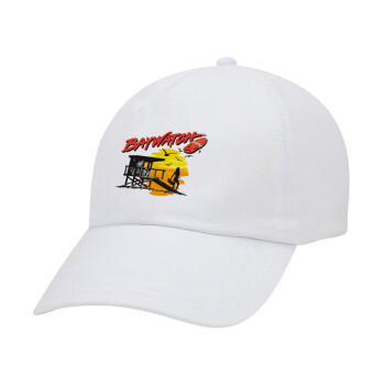 Baywatch, Καπέλο Ενηλίκων Baseball Λευκό 5-φύλλο (POLYESTER, ΕΝΗΛΙΚΩΝ, UNISEX, ONE SIZE)