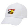 Adult Baseball Cap White 5-panel (POLYESTER, ADULT, UNISEX, ONE SIZE)