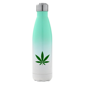 Weed, Metal mug thermos Green/White (Stainless steel), double wall, 500ml