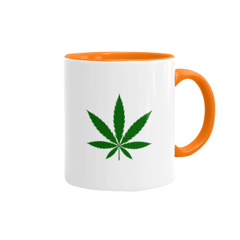 Weed, Mug colored orange, ceramic, 330ml