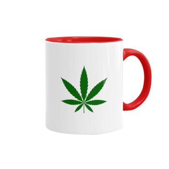 Weed, Mug colored red, ceramic, 330ml