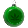 Green Christmas tree ornament bauble 8cm