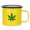 Metallic enamel MATT Yellow cup 360ml