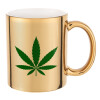 Mug ceramic, gold mirror, 330ml