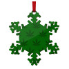 Christmas ornament wooden snowflake 9cm