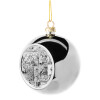 Silver 8cm Christmas tree ball ornament