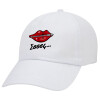 Adult Baseball Cap White 5-panel (POLYESTER, ADULT, UNISEX, ONE SIZE)