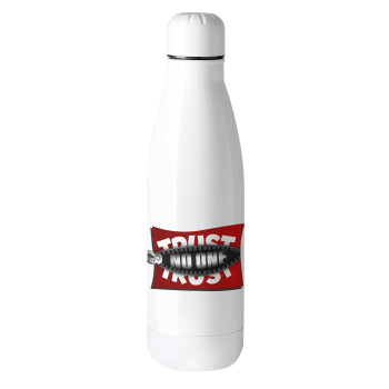 Trust no one... (zipper), Metal mug thermos (Stainless steel), 500ml