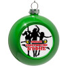 Green Christmas tree ornament bauble 8cm