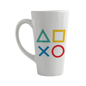 Gaming Symbols, Κούπα κωνική Latte Μεγάλη, κεραμική, 450ml