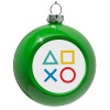 Green Christmas tree ornament bauble 8cm