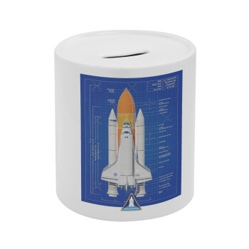 Nasa Space Shuttle, Κουμπαράς πορσελάνης με τάπα