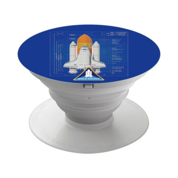 Nasa Space Shuttle, Phone Holders Stand  White Hand-held Mobile Phone Holder