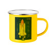 Yellow Enamel Metallic Cup 360ml