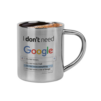 I don't need Google my dad..., Double-wall metal cup for espresso (220ml)