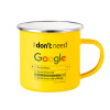 Yellow Enamel Metallic Cup 360ml