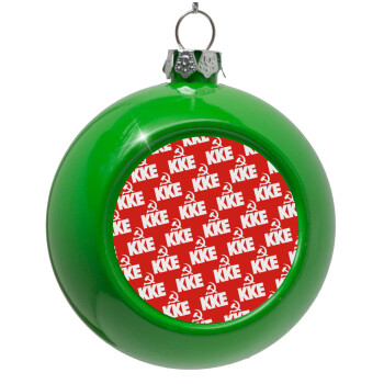 K.K.E., Green Christmas tree ornament bauble 8cm