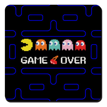 GAME OVER pac-man, Τετράγωνο μαγνητάκι ξύλινο 9x9cm