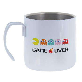 GAME OVER pac-man, Mug Stainless steel double wall 400ml