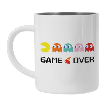 GAME OVER pac-man, Mug Stainless steel double wall 300ml