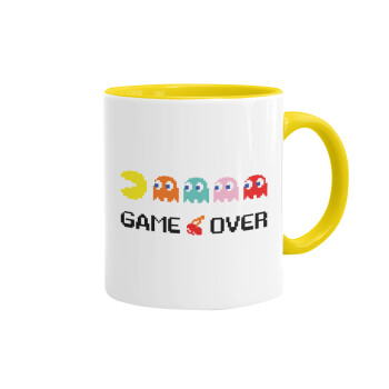 GAME OVER pac-man, Mug colored yellow, ceramic, 330ml