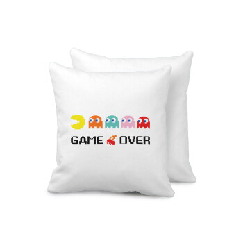 GAME OVER pac-man, Sofa cushion 40x40cm includes filling