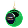 Green Christmas tree ornament ball 8cm