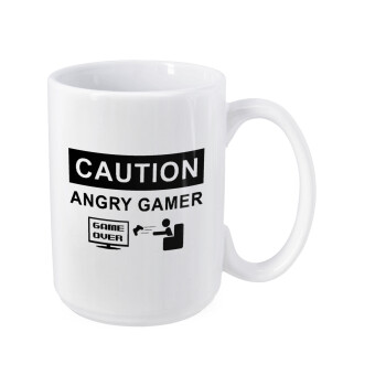 Caution, angry gamer!, Κούπα Mega, κεραμική, 450ml