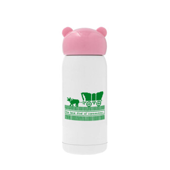 Oregon Trail, cov... edition, Pink stainless steel thermal flask, 320ml