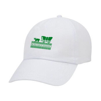 Oregon Trail, cov... edition, Adult Baseball Cap White 5-panel (POLYESTER, ADULT, UNISEX, ONE SIZE)