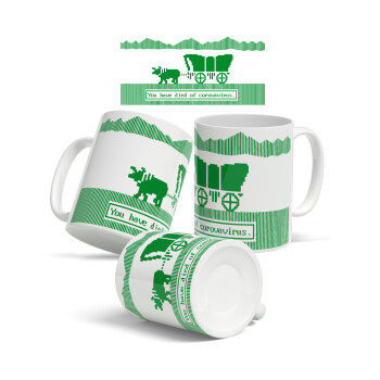 Oregon Trail, cov... edition, Ceramic coffee mug, 330ml (1pcs)