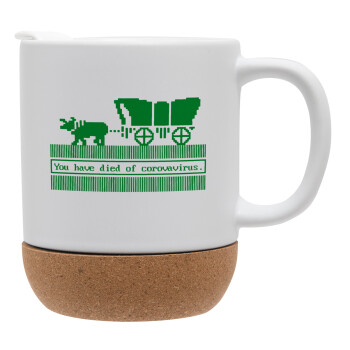 Oregon Trail, cov... edition, Ceramic coffee mug Cork (MAT), 330ml (1pcs)