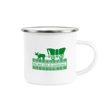 Oregon Trail, cov... edition, Metallic enamel cup white 360ml