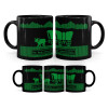 Mug black, ceramic, 330ml