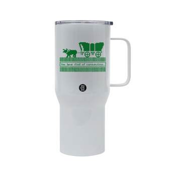 Oregon Trail, cov... edition, Tumbler με καπάκι, διπλού τοιχώματος (θερμό) 750L