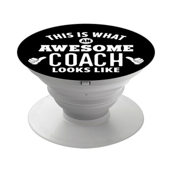This is what an awesome COACH looks like!, Phone Holders Stand  White Hand-held Mobile Phone Holder