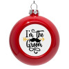 Red Christmas tree ornament bauble 8cm