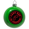 Green Christmas tree ornament bauble 8cm