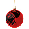 Christmas tree ball Red 8cm