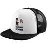 Child's Soft Trucker Hat with BLACK/WHITE Mesh (POLYESTER, CHILD, ONE SIZE)